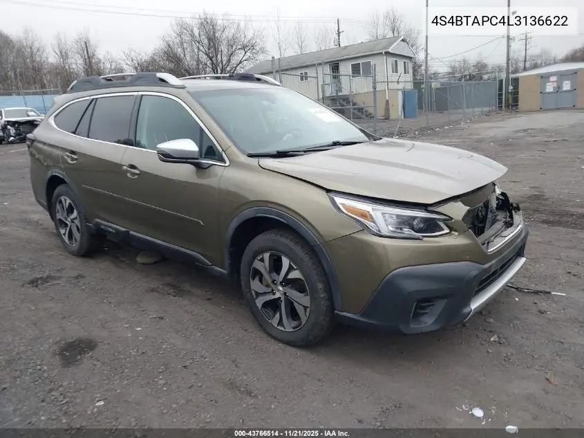 4S4BTAPC4L3136622 2020 Subaru Outback Touring