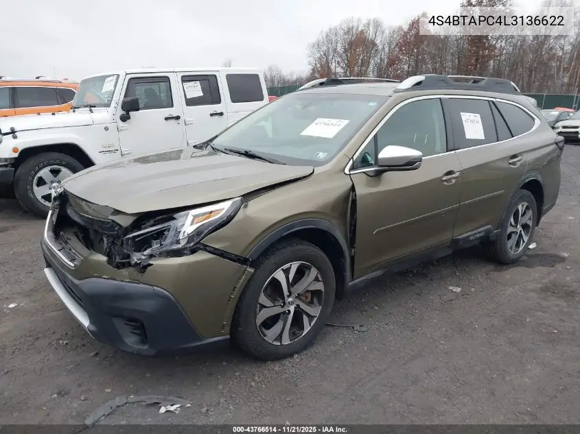 4S4BTAPC4L3136622 2020 Subaru Outback Touring