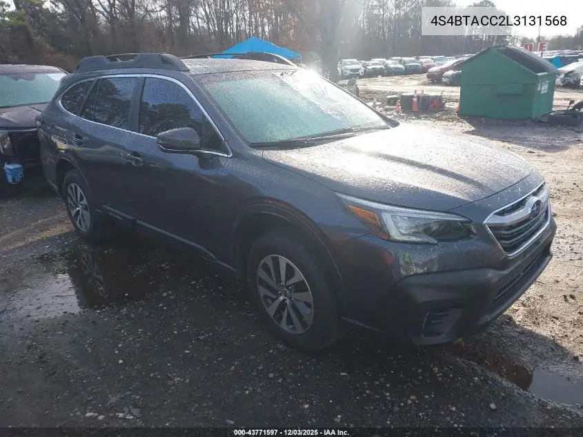 4S4BTACC2L3131568 2020 Subaru Outback Premium