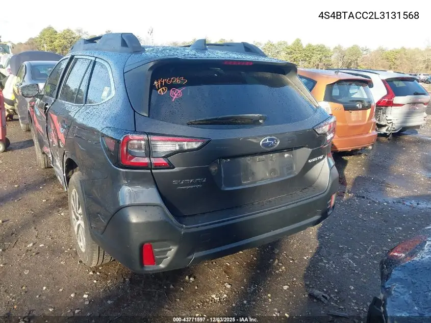 4S4BTACC2L3131568 2020 Subaru Outback Premium