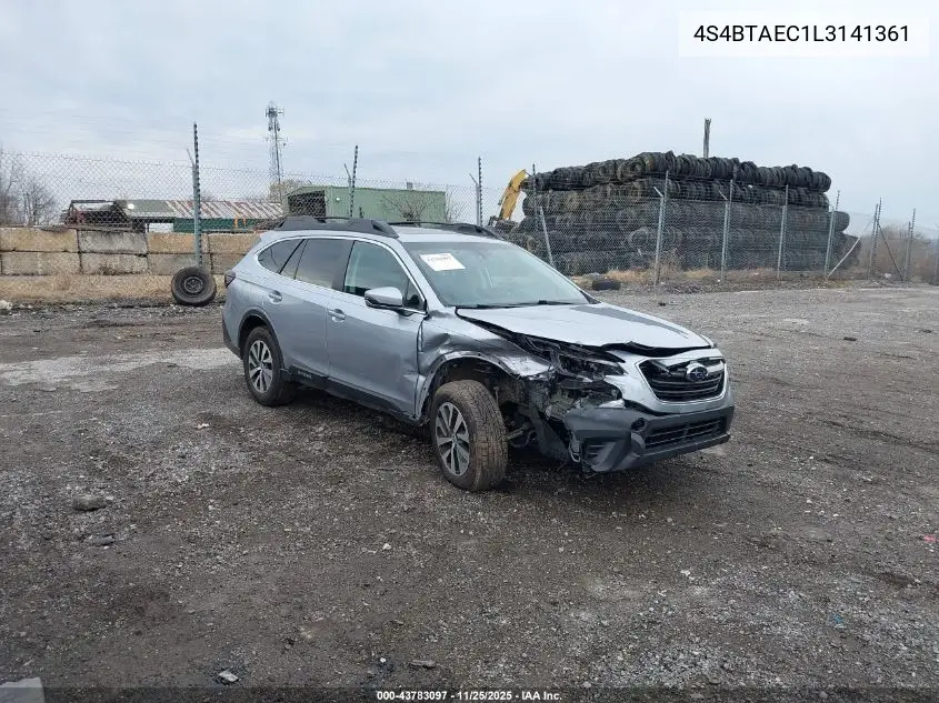 4S4BTAEC1L3141361 2020 Subaru Outback Premium