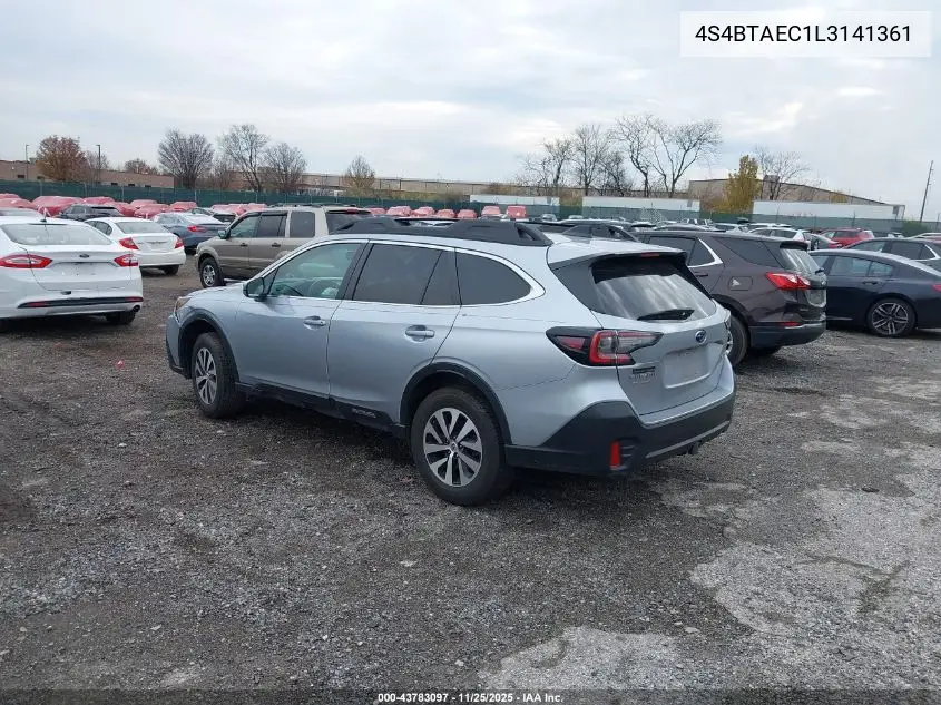 4S4BTAEC1L3141361 2020 Subaru Outback Premium