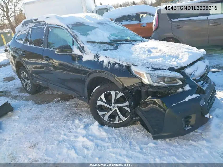 4S4BTGND1L3205216 2020 Subaru Outback Limited Xt