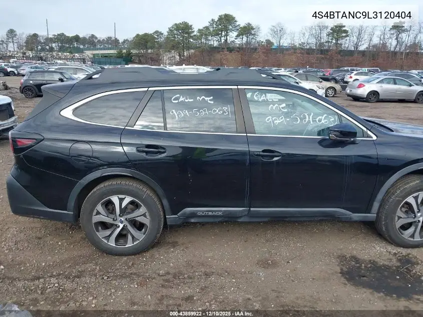 4S4BTANC9L3120404 2020 Subaru Outback Limited