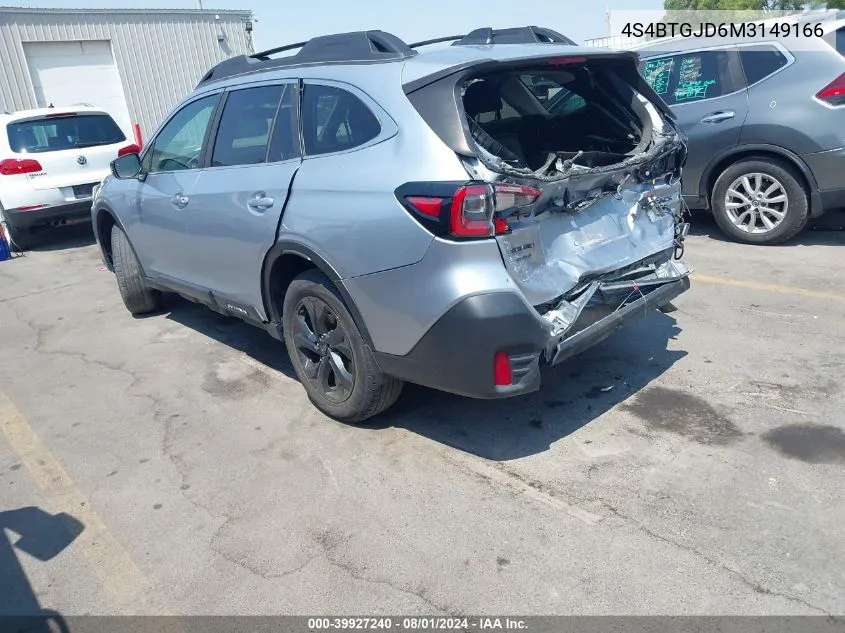 2021 Subaru Outback Onyx Edition Xt VIN: 4S4BTGJD6M3149166 Lot: 39927240