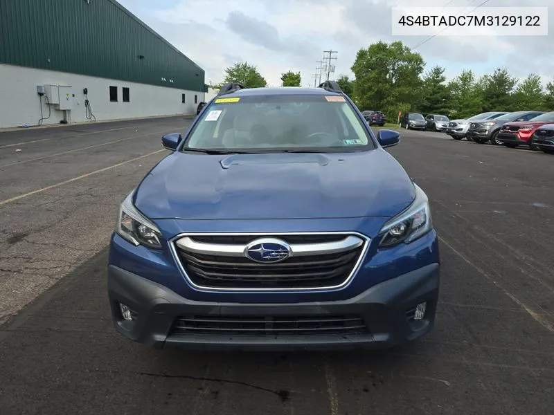 2021 Subaru Outback Premium VIN: 4S4BTADC7M3129122 Lot: 40017567