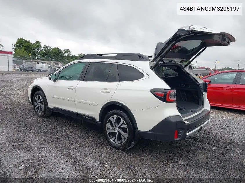 2021 Subaru Outback Limited VIN: 4S4BTANC9M3206197 Lot: 40029484