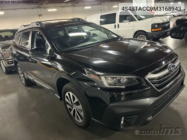 2021 Subaru Outback Premium VIN: 4S4BTACC9M3168943 Lot: 40116419