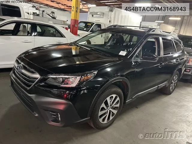 2021 Subaru Outback Premium VIN: 4S4BTACC9M3168943 Lot: 40116419