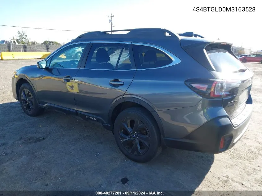 4S4BTGLD0M3163528 2021 Subaru Outback Onyx Edition Xt