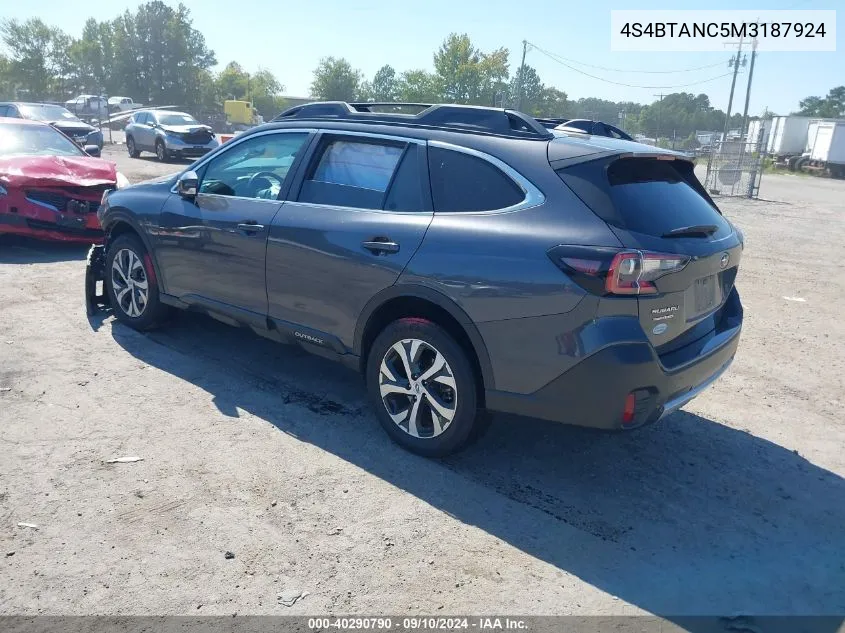 4S4BTANC5M3187924 2021 Subaru Outback Limited