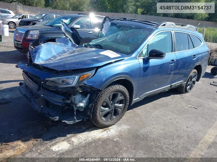 2021 Subaru Outback Onyx Edition Xt VIN: 4S4BTGLD8M3154737 Lot: 40340491