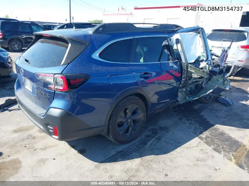 2021 Subaru Outback Onyx Edition Xt VIN: 4S4BTGLD8M3154737 Lot: 40340491