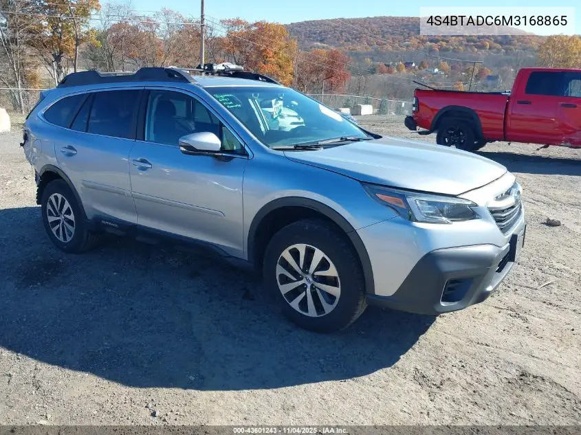 4S4BTADC6M3168865 2021 Subaru Outback Premium