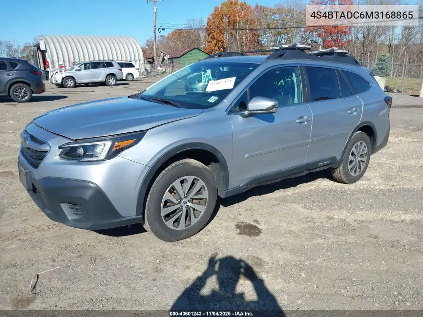 4S4BTADC6M3168865 2021 Subaru Outback Premium