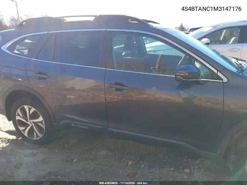 4S4BTANC1M3147176 2021 Subaru Outback Limited
