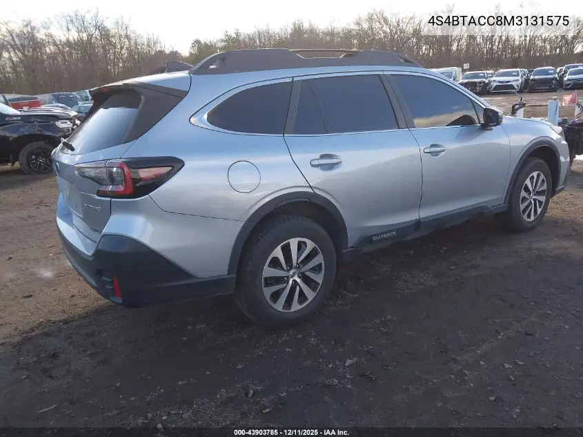 4S4BTACC8M3131575 2021 Subaru Outback Premium