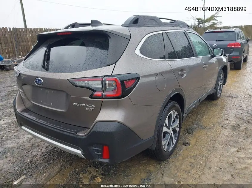 2021 Subaru Outback Limited Xt VIN: 4S4BTGNDXM3188899 Lot: 45049050