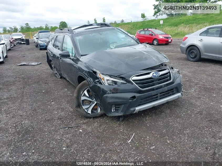 4S4BTHND2N3139493 2022 Subaru Outback Limited Xt