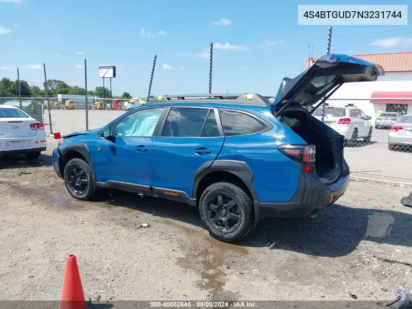 4S4BTGUD7N3231744 2022 Subaru Outback Wilderness