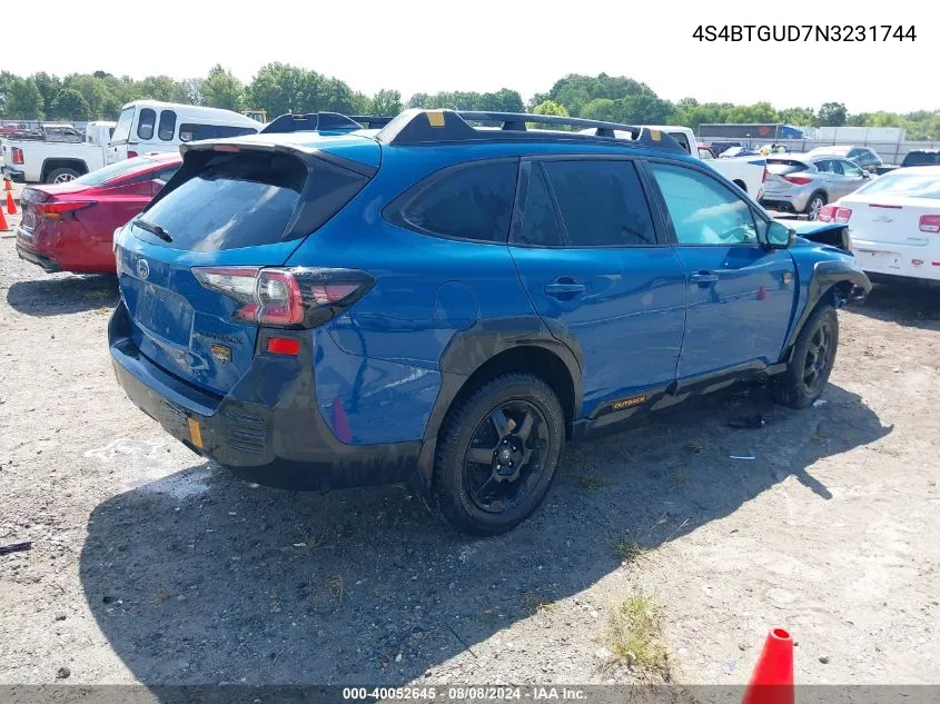 4S4BTGUD7N3231744 2022 Subaru Outback Wilderness