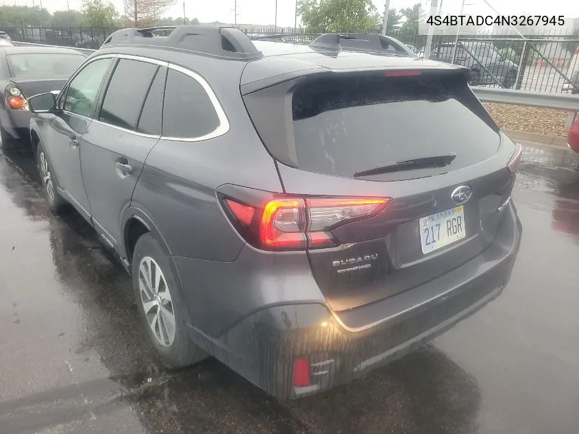 4S4BTADC4N3267945 2022 Subaru Outback Premium