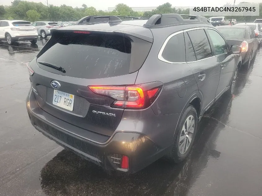 4S4BTADC4N3267945 2022 Subaru Outback Premium