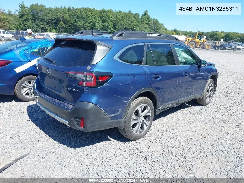 4S4BTAMC1N3235311 2022 Subaru Outback Limited