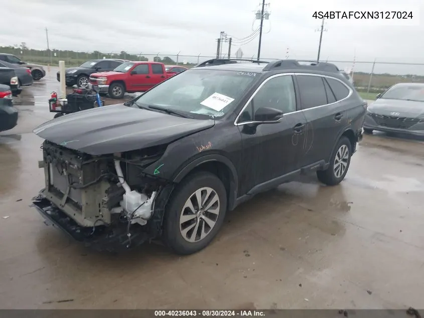 4S4BTAFCXN3127024 2022 Subaru Outback Premium