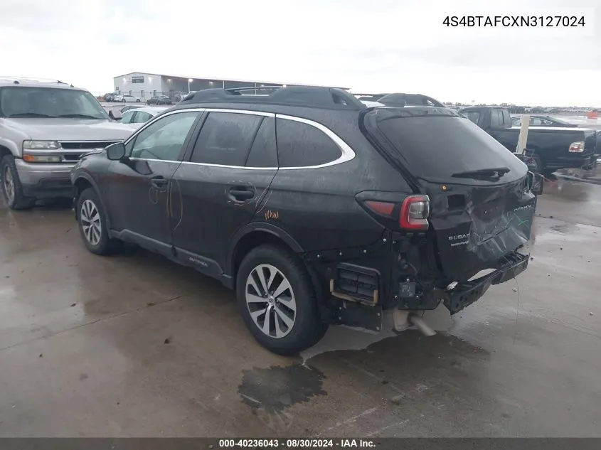 4S4BTAFCXN3127024 2022 Subaru Outback Premium