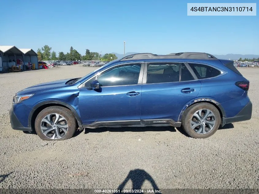 4S4BTANC3N3110714 2022 Subaru Outback Limited