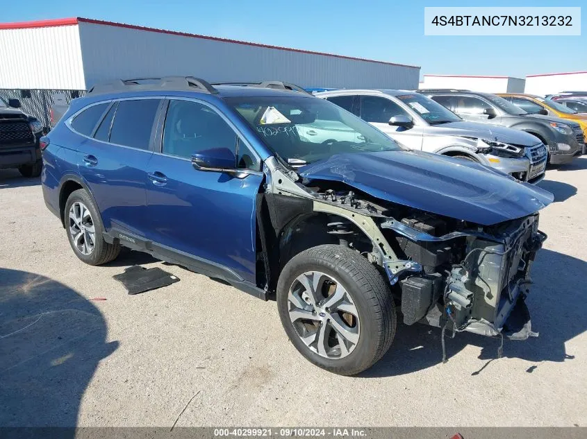 2022 Subaru Outback Limited VIN: 4S4BTANC7N3213232 Lot: 40299921