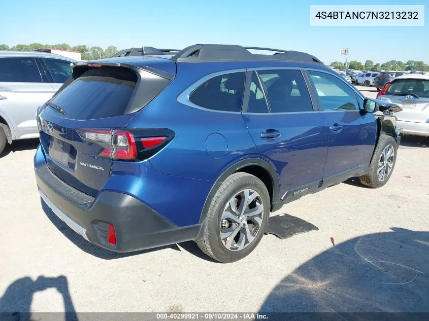 4S4BTANC7N3213232 2022 Subaru Outback Limited