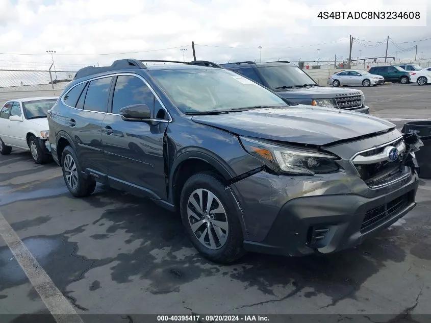 4S4BTADC8N3234608 2022 Subaru Outback Premium