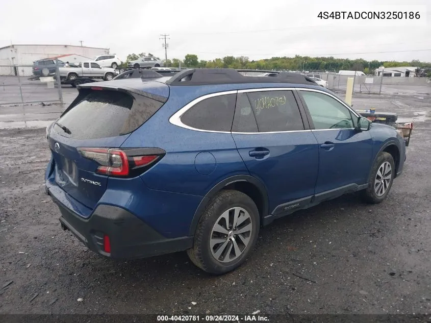 4S4BTADC0N3250186 2022 Subaru Outback Premium