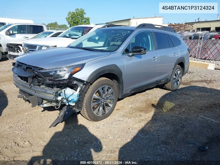 2023 Subaru Outback Limited VIN: 4S4BTANC1P3124324 Lot: 40150372