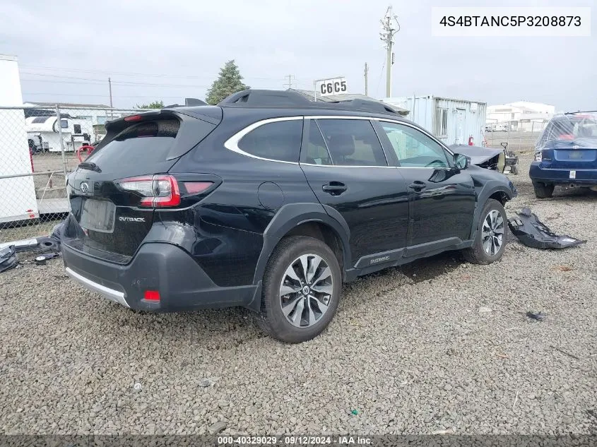 2023 Subaru Outback Limited VIN: 4S4BTANC5P3208873 Lot: 40329029