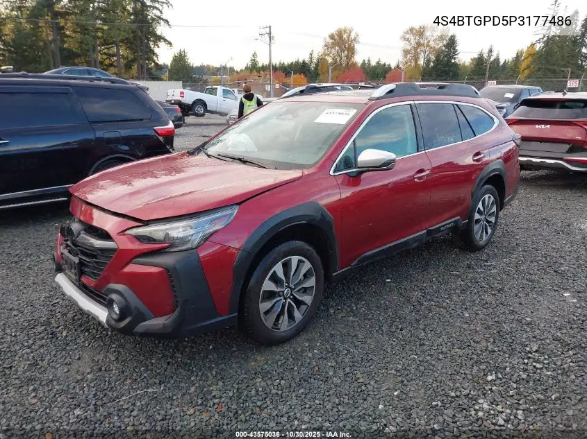 4S4BTGPD5P3177486 2023 Subaru Outback Touring Xt