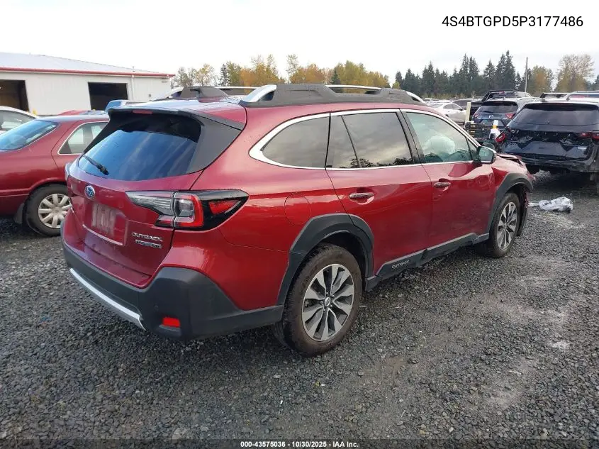 4S4BTGPD5P3177486 2023 Subaru Outback Touring Xt
