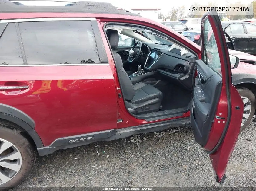 4S4BTGPD5P3177486 2023 Subaru Outback Touring Xt