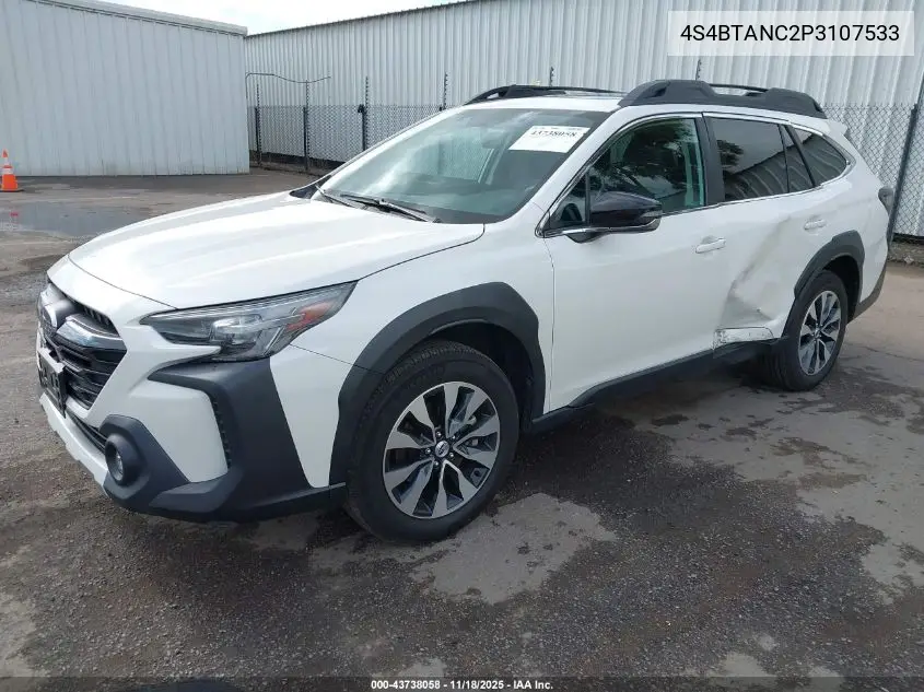 4S4BTANC2P3107533 2023 Subaru Outback Limited
