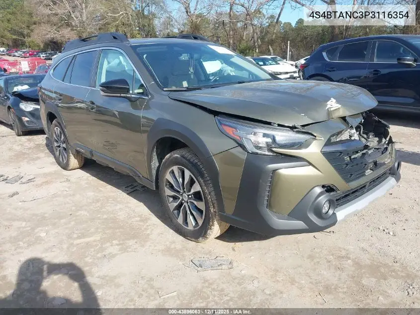 4S4BTANC3P3116354 2023 Subaru Outback Limited