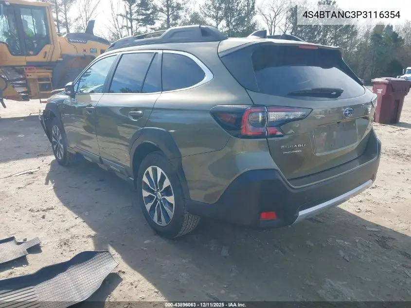 4S4BTANC3P3116354 2023 Subaru Outback Limited