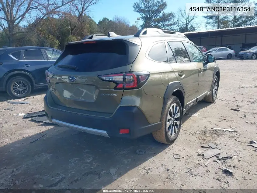 4S4BTANC3P3116354 2023 Subaru Outback Limited