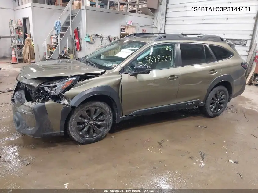 4S4BTALC3P3144481 2023 Subaru Outback Onyx Edition