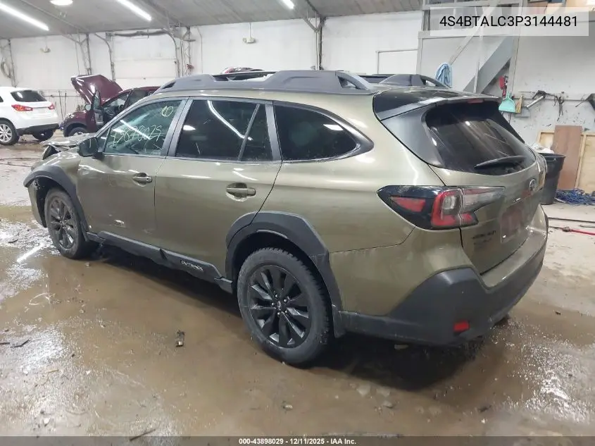 4S4BTALC3P3144481 2023 Subaru Outback Onyx Edition