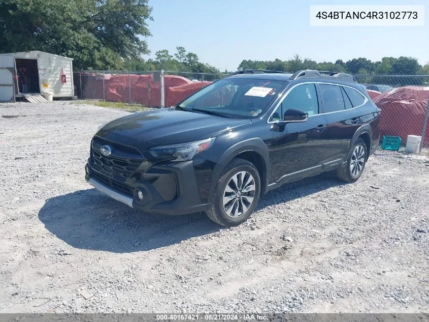 2024 Subaru Outback Limited VIN: 4S4BTANC4R3102773 Lot: 40167421