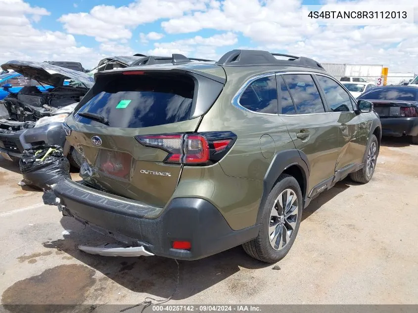 4S4BTANC8R3112013 2024 Subaru Outback Limited