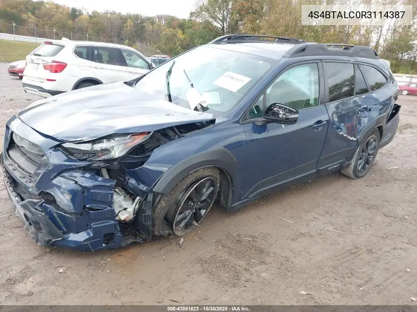 4S4BTALC0R3114387 2024 Subaru Outback Onyx Edition