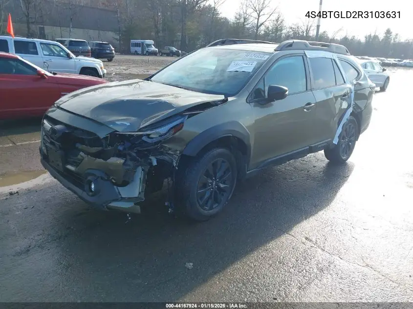 4S4BTGLD2R3103631 2024 Subaru Outback Onyx Edition Xt